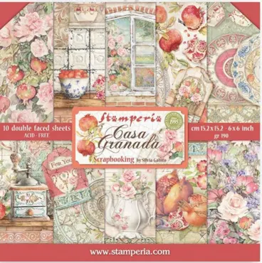 Stamperia Casa Granada 6x6 Inch Paper Pack