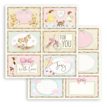 Stamperia Daydream 6 Cards 12x12 Inch Paper Sheet