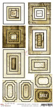 CRAFT O'CLOCK - BASIC - CARDBOARD DIE-CUTS - 03 - FRAMES 2