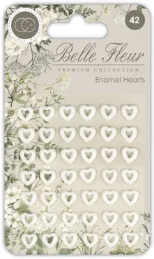 Craft Consortium Belle Fleur Enamel Hearts