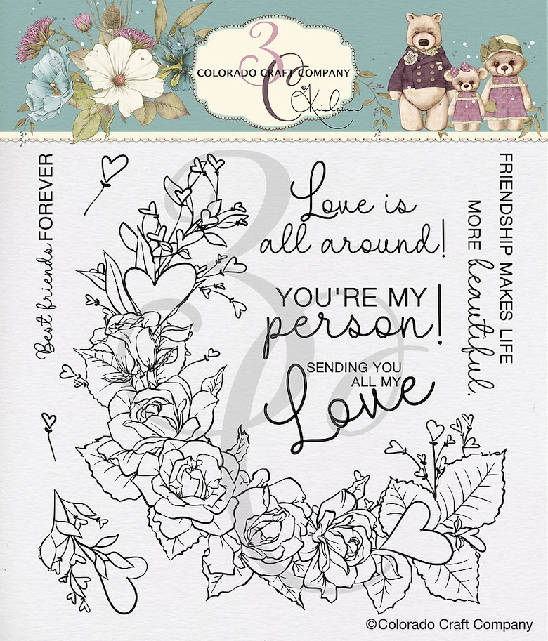 Colorado Craft Company-Clear Stamp-Kris Lauren ~ Best Friends Forever