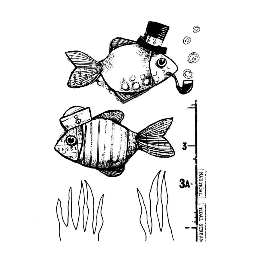 Crafty Individuals The Morning Commute Unmounted Rubber Stamps 