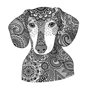 Crafty Individuals Happy Sausage Dog Unmounted Rubber Stamps