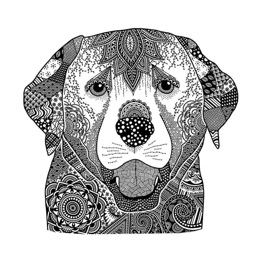Crafty Individuals Happy Labrador Unmounted Rubber Stamps