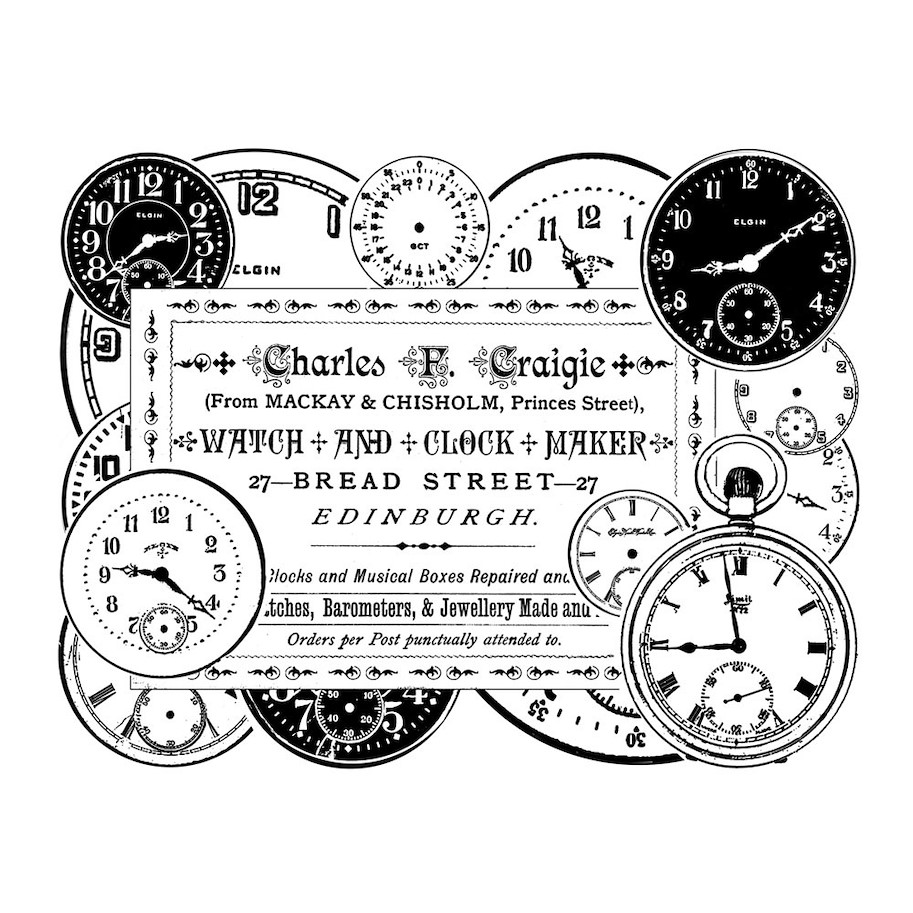 Crafty Individuals Clock Maker Unmounted Rubber Stamps