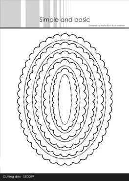 Simple and Basic Scalloped Ovals Dies