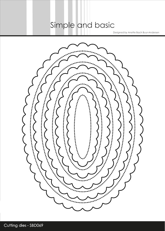 Simple and Basic Scalloped Ovals Dies