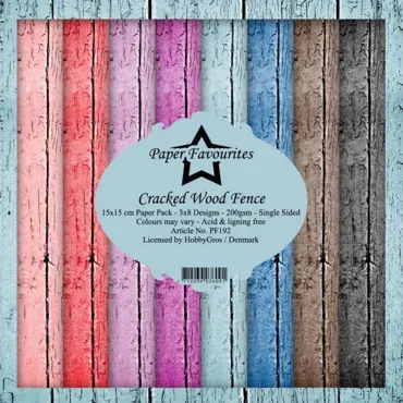 Paper Favourites Cracked Wood Fence 6x6 Inch Paper Pack