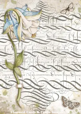 Stamperia A4 Rice Paper Romantic Garden House Columbin