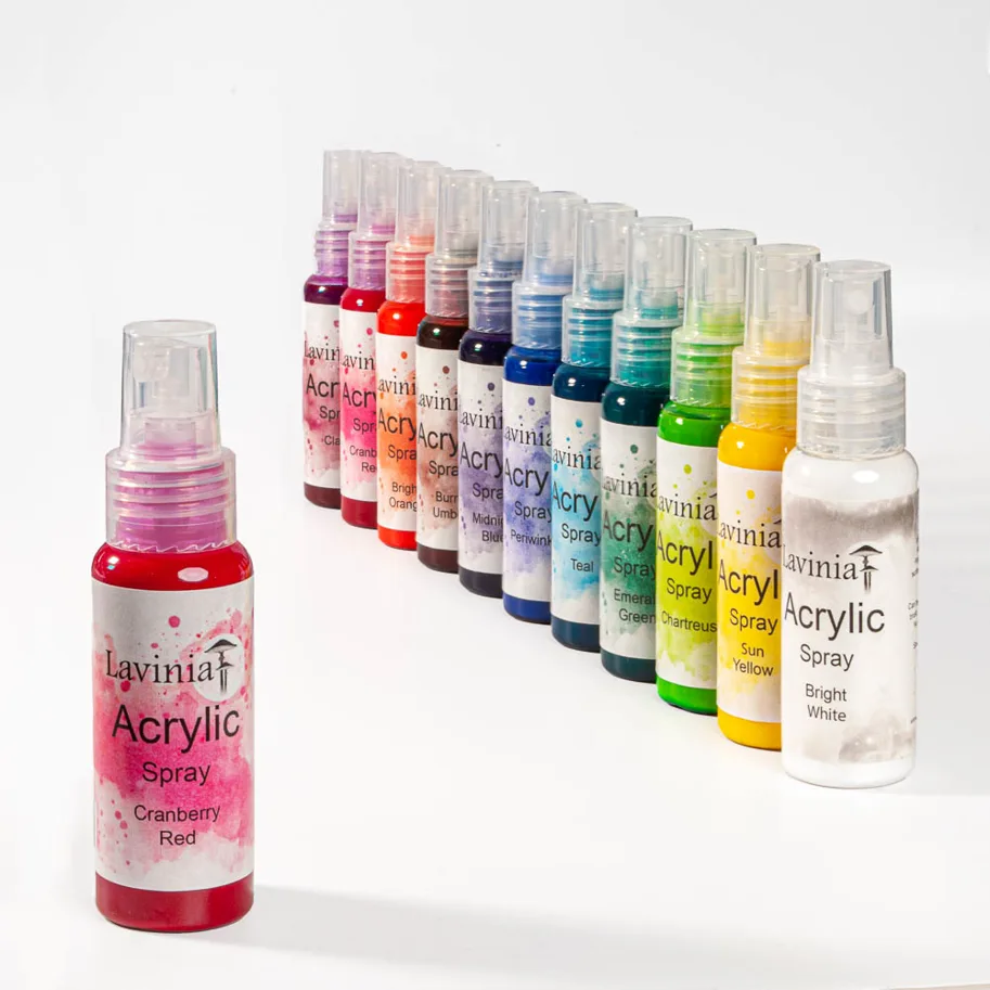 Lavinia Stamps-Acrylic Spray, Cranberry Red