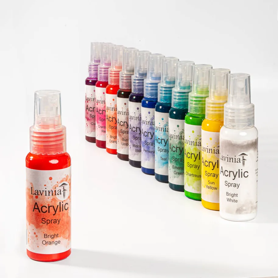 Lavinia Stamps-Acrylic Spray, Bright Orange