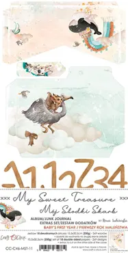 CRAFT O'CLOCK - MY SWEET TREASURE - JUNK JOURNAL - EXTRAS SET