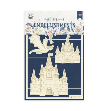 P13 - LIGHT CHIPBOARD EMBELLISHMENTS ONCE UPON A TIME 01