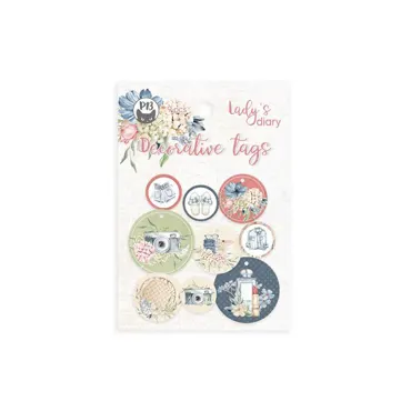 P13 - DECORATIVE TAGS LADY'S DIARY 01