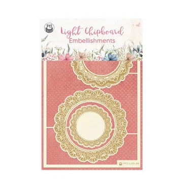 P13 - LIGHT CHIPBOARD EMBELLISHMENTS LADY'S DIARY 03