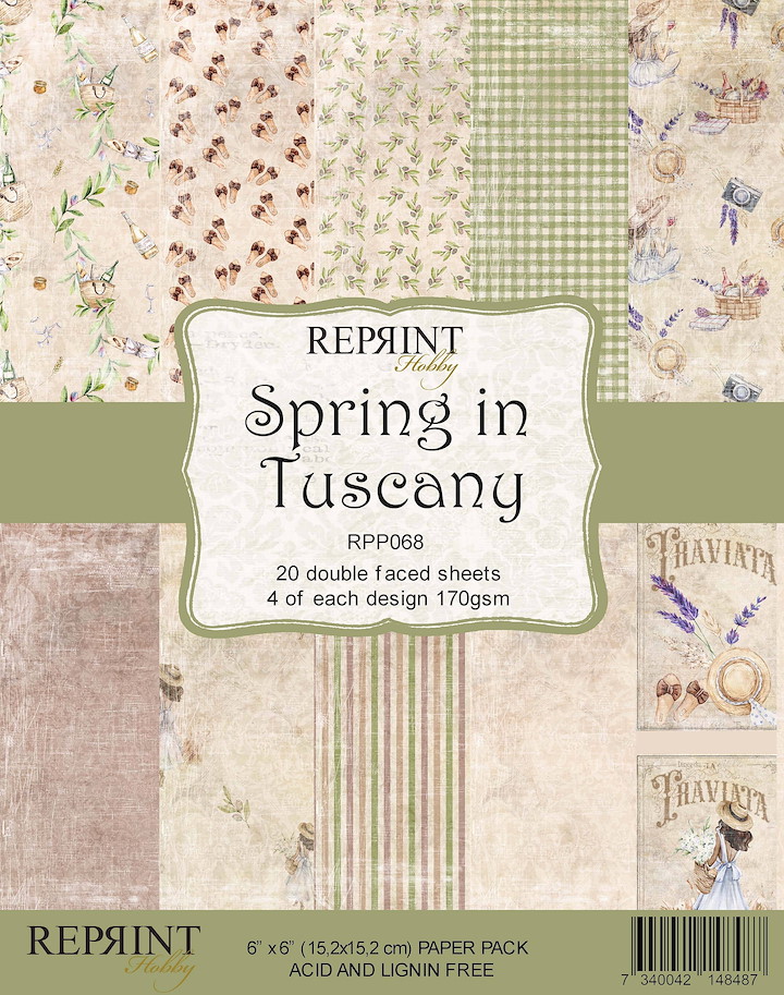 Reprint Spring in Tuscany 6x6 Inch Paper Pack
