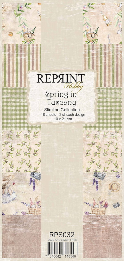 Reprint Spring in Tuscany Slimline Paper Pack 