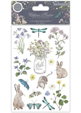 Craft Consortium Wildflower Meadow Special Edition Rub-on Transfers