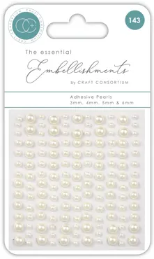 Craft Consortium Adhesive Pearls Natural
