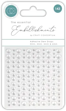 Craft Consortium Adhesive Dew Drops Clear