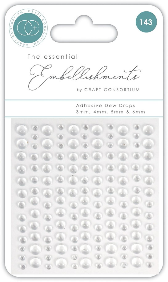 Craft Consortium Adhesive Dew Drops Clear