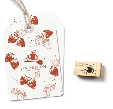 Cats on appletrees Stempel Rüsselhummel Randolf