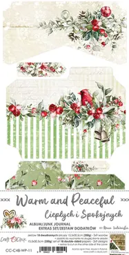 CRAFT O'CLOCK - WARM AND PEACEFUL - JUNK JOURNAL - EXTRAS SET