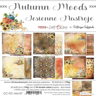 CRAFT O'CLOCK - AUTUMN MOODS - A SET OF PAPERS 20,3X20,3CM
