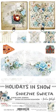 CRAFT O'CLOCK - HOLIDAYS IN SNOW - JUNK JOURNAL - EXTRAS SET
