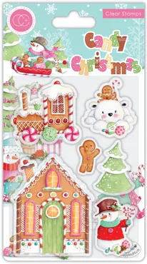 Craft Consortium Candy Christmas Clear Stamps Candy