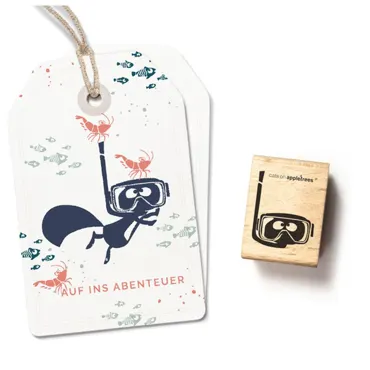 Cats on appletrees Stempel Taucherbrille
