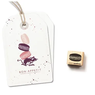 Cats on appletrees Ministempel Macaron