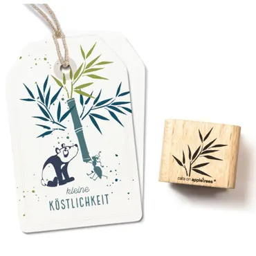 Cats on appletrees Stempel Bambuszweig