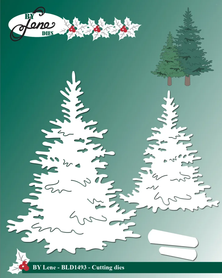 By Lene Pine Trees Cutting & Embossing Die