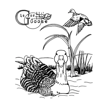 Crafty Individuals G is for Goose Unmounted Rubber Stamps