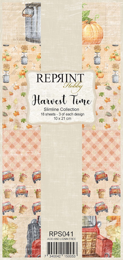 Reprint Harvest Time Slimline Paper Pack