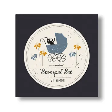 Cats on appletrees Stempelset 7 - Willkommen