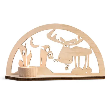 Cats on appletrees Tisch-Schwibbogen Heinrich