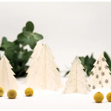 Cats on appletrees Baum Aufsteller 3er Set aus Finnpappe 2