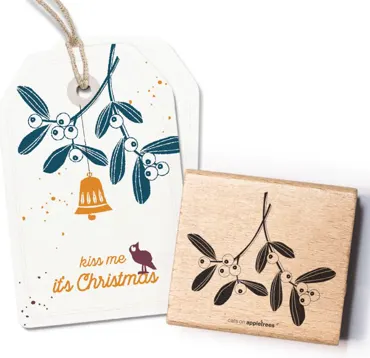 Cats on appletrees Stempel Mistelzweig 2