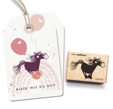 Cats on appletrees Stempel Shetlandpony Juanita