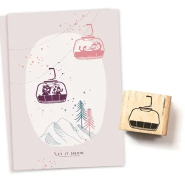 Cats on appletrees Stempel Sessellift