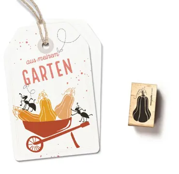 Cats on appletrees Stempel Butternut Kürbis