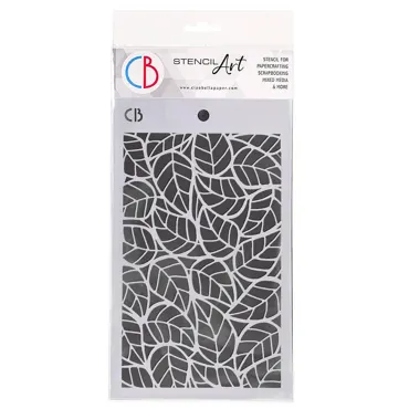 CIAO BELLA - TEXTURE STENCIL 5"X8" LEAVES