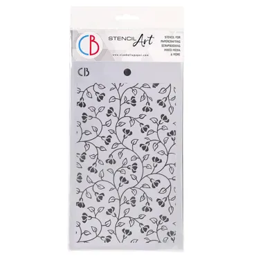 CIAO BELLA - TEXTURE STENCIL 5"X8" FLOWER RAMAGE