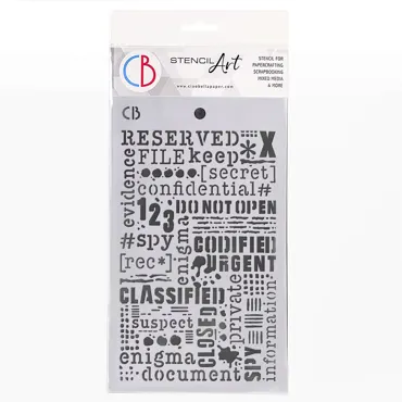 CIAO BELLA - TEXTURE STENCIL 5"X8" CONFIDENTIAL