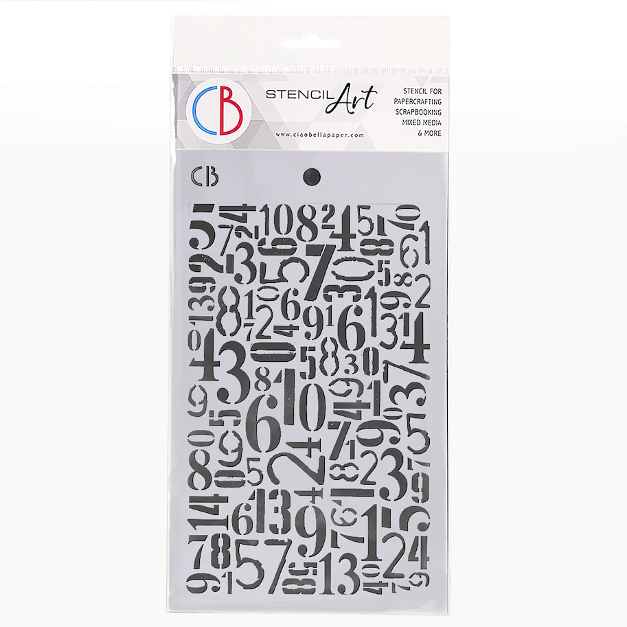 CIAO BELLA - TEXTURE STENCIL 5"X8" CRYPTO