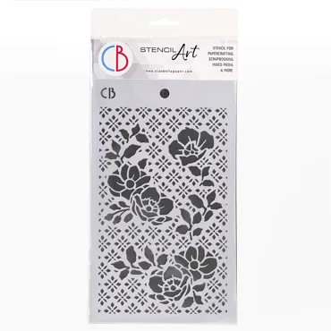 CIAO BELLA - TEXTURE STENCIL 5"X8" ANEMONES
