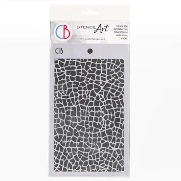 CIAO BELLA - TEXTURE STENCIL 5"X8" LEAF VENATION