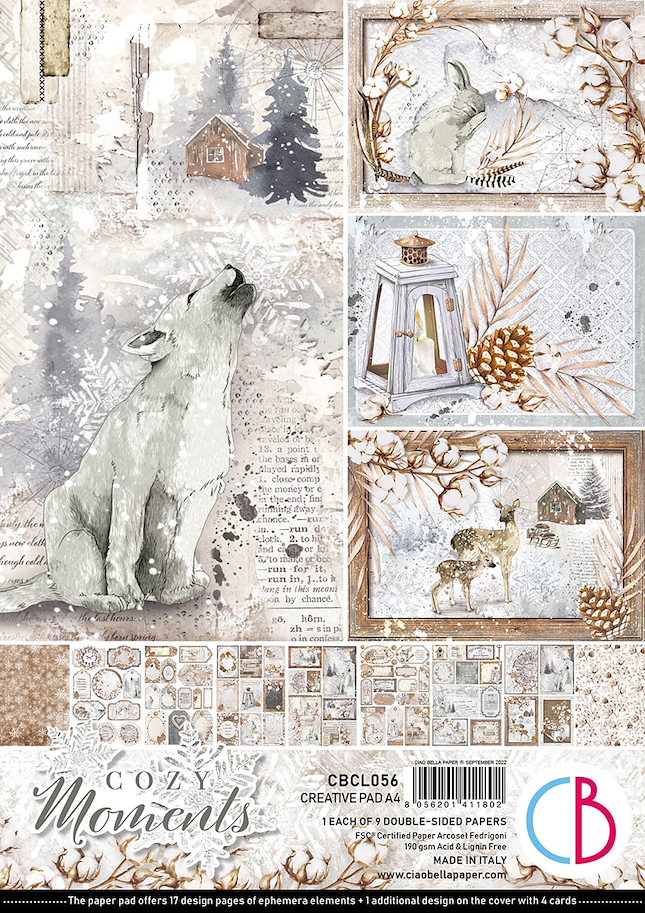 CIAO BELLA - COZY MOMENTS PAD A4 9/PKG